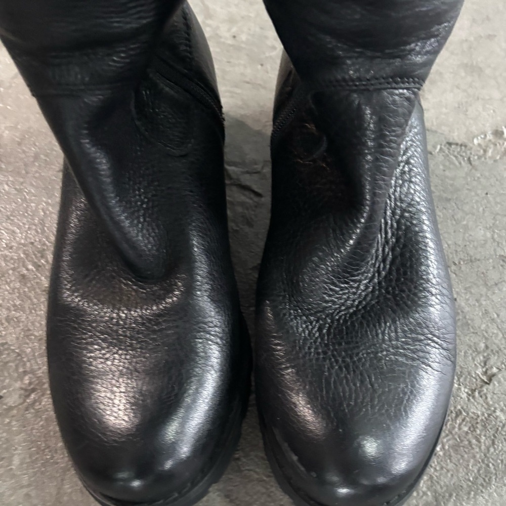 Sofft Black Leather Knee-High Boots - Picture 2 of 7